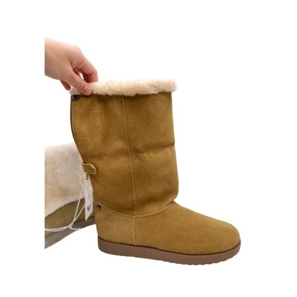 Universal Thread Bela Chestnut Faux Fur Boots NIB - Picture 9 of 12